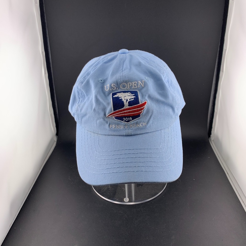USGA Baseball Cap Men OSFM Blue Good 2019 US Open Pebble Beach Lone Cypress Hat